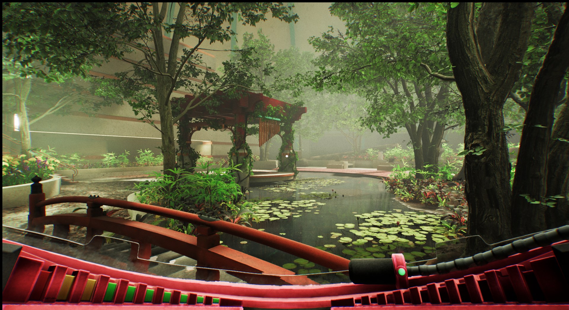 Lush garden facility in Return to Grace